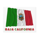 Baja California Waving Unofficial Flag Postcard