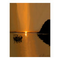 Baja Sunset - Freehand v2 posters