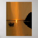 Baja Sunset - Freehand v2 Poster