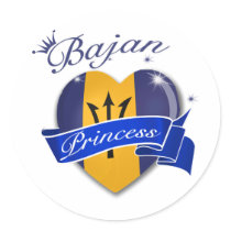 Bajan Princess Stickers