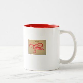 Bakasana yoga pose mug