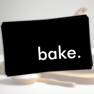 bake. business card template