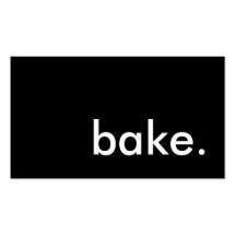 bake. (color customizable) business card template
