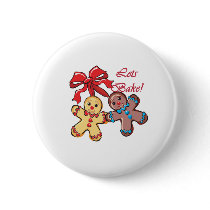 Bake Gingerbread Men buttons by freespiritdesigns Bake Gingerbread Men buttons