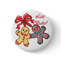 Bake Gingerbread Men buttons by freespiritdesigns Bake Gingerbread Men buttons