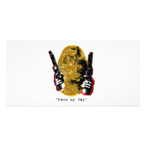 bake my day-gold customized photo card