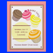 Bake Sale Flyer - Cupcakes