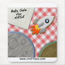 Bake Sale for NASA Mousepad mousepads