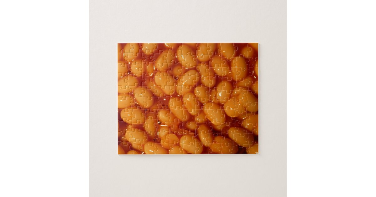 Baked beans jigsaw puzzle Zazzle