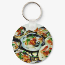 Baked Clams With Champagne Sauce And Pancetta keychains