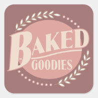 Baked Goodies - Baker Baking Bakery Stickers