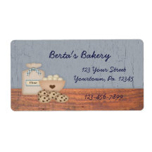 Baked Goods Label