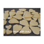 Baked Heart Shaped Cookies Postcards