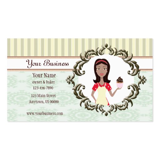 Baker, Bakery, Pastry Chef Business Card (front side)