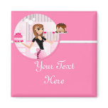 Baker/Bakery/Pastry Chef Frig Magnet Design 3