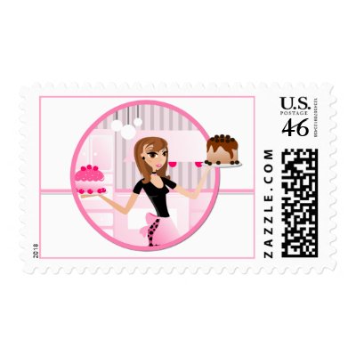 Baker/Bakery/Pastry Chef Postage Stamps D2