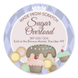 baker baking cupcake cookies cake gift stickers...