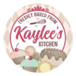 baker baking cupcake cookies cake gift stickers...