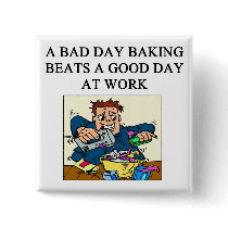 baker baking design button