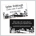 Baker baking pastry chef utensils white business c business cards