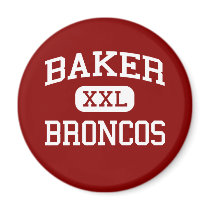 Baker - Broncos - Middle - Corpus Christi Texas magnets by customteamsportswear Baker - Broncos - Middle - Corpus Christi Texas magnets