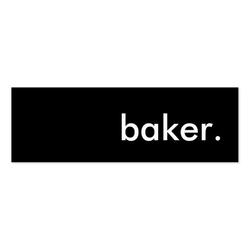 baker. business cards