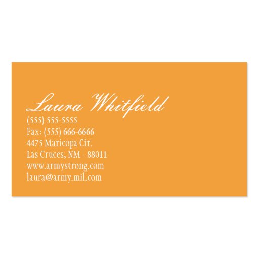 Baker Cup Cakes Bakery Sweet Treats Business Card (back side)