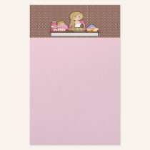Baker Cupcakes Note Paper stationery