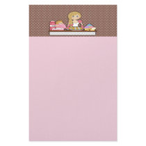 Baker Cupcakes Note Paper stationery