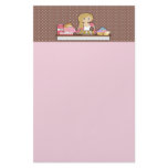 Baker Cupcakes Note Paper Stationery Design