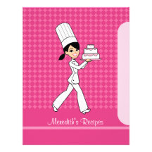 Baker Girl Pages to Index Recipes Brunette Version Custom Letterhead