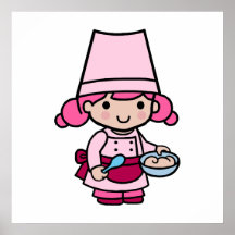 Baker Girl Posters