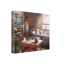 Baker - Kitchen - The commercial bakery canvas prints