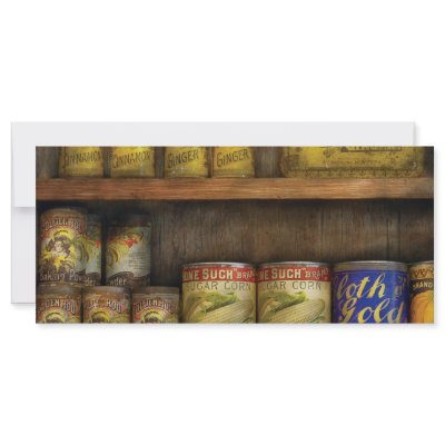 Baker - Old Cans Rack Card Design by suburbanscenes