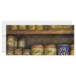 Baker - Old Cans Rack Card Design