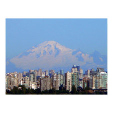 Baker Over Vancouver Poster print