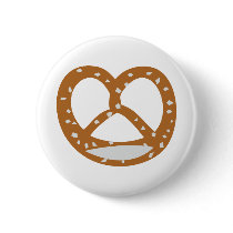 símbolo do logotipo da padaria do pretzel do padei botons