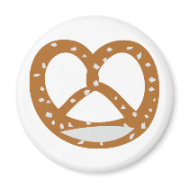 baker pretzel bakery logo symbol magnets