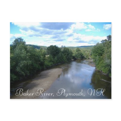 Baker River, Plymouth, NH Post Card