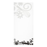 baker utensils black marketing rack card