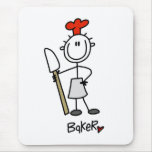 Baker with Scraper mousepads