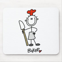 Baker With Scraper Mousepad