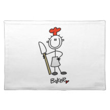 Baker With Scraper Placemat
