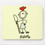 Baker with Scraper Tshirts and Gifts Mouse Pads
