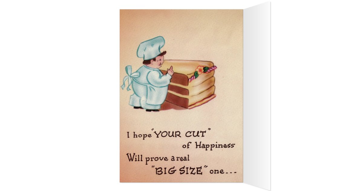 Bakers Cake Birthday Card Zazzle