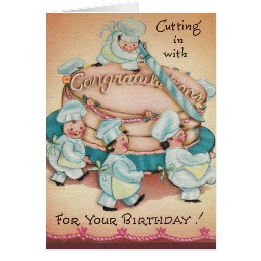 Bakers Cake Birthday Card Zazzle