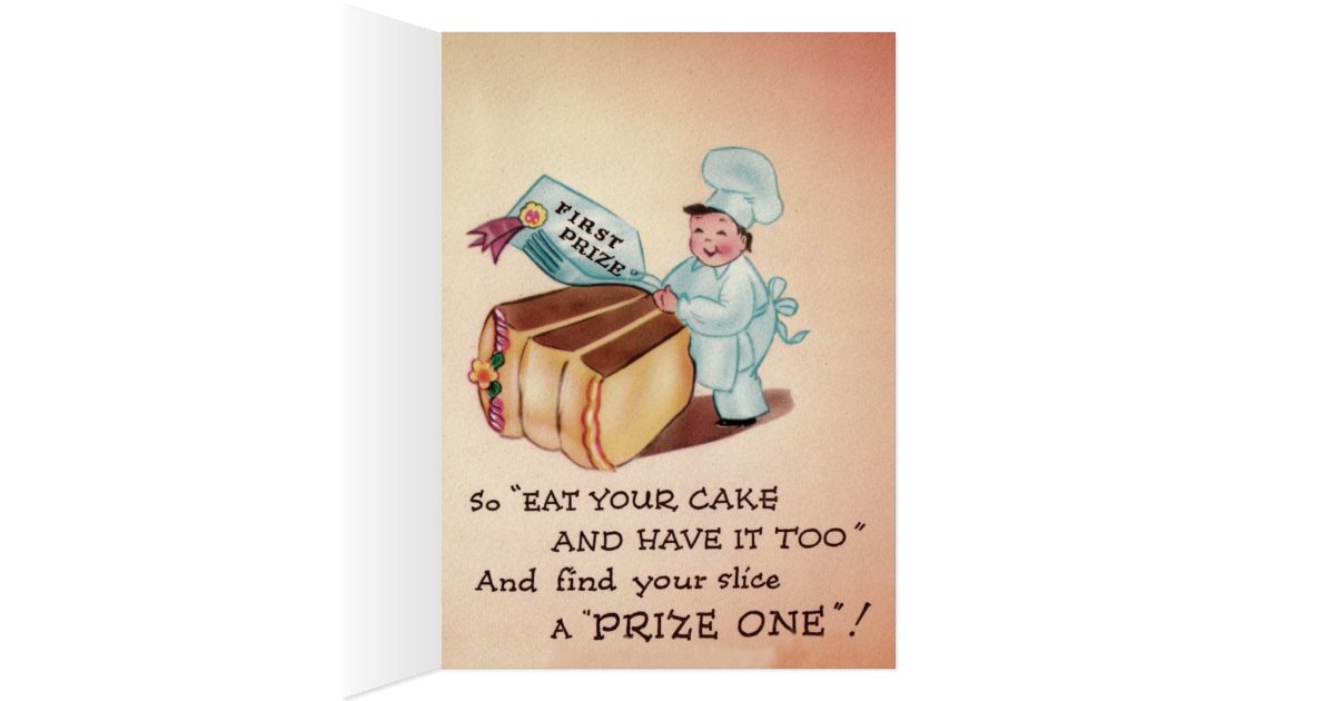 Bakers Cake Birthday Card Zazzle