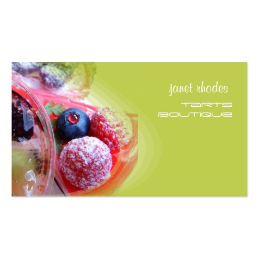 Bakers, pastry shops business cards template (front side)