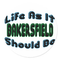 Bakersfield As It Should Be stickers by goldnsun Bakersfield As It Should Be stickers