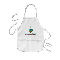 Bakersfield -- Blue Green & Burgundy Apron